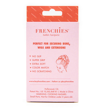 Frenchies Flocked Hairpins