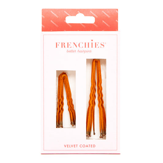 Frenchies Flocked Hairpins